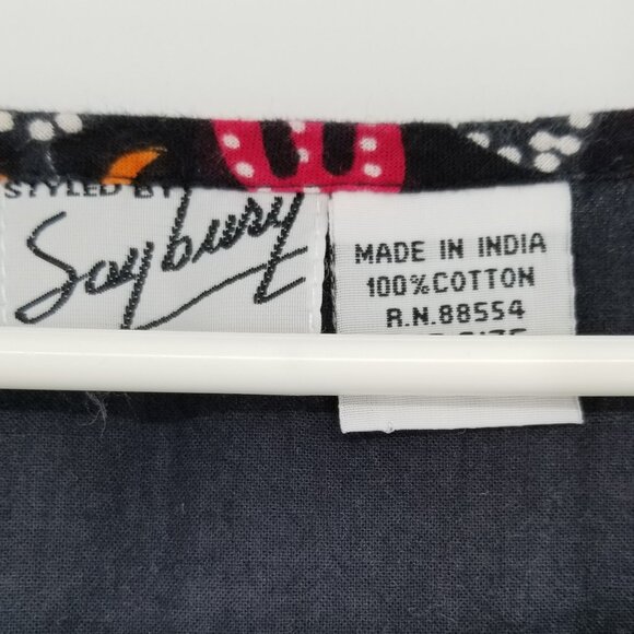 Vintage Caftan - Cotton - One Size - 70's, Beach, Loungewear - Picture 4 of 4